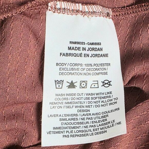 Nike M Rust Orange Dri-FIT Racerback Tank - Picture 7 of 8